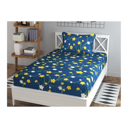 Image of BSB HOME Single Bedsheet with 1 Pillow Cover