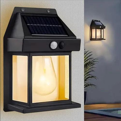 Image of Btag Sun-Powered Wall Lights Outdoor Motion Sensor Auto Chargeable Exterior LED