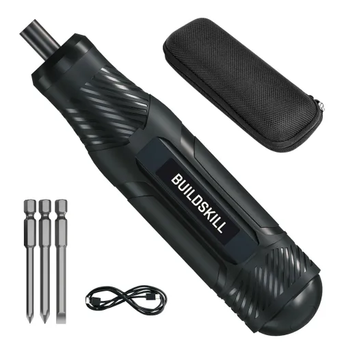 Image of BUILDSKILL 4V cordless screwdriver with 250 RPM speed