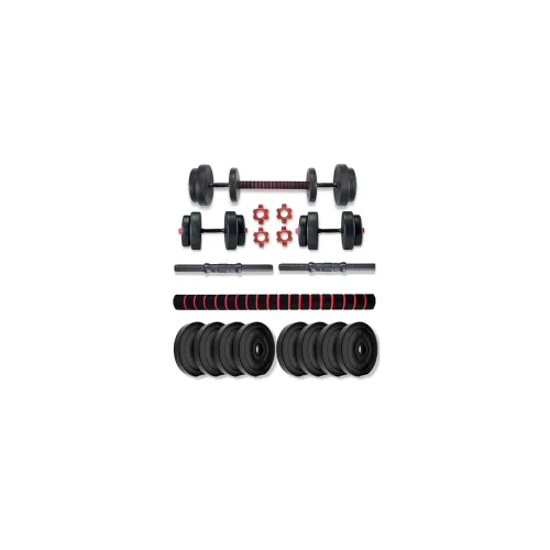 Image of Bullar PVC Dumbbells Set with Connector Rod, 30kg Fitness Kit