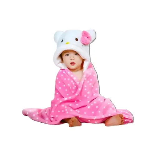 Image of Bumtum Baby Hooded Bath Towel – Pink