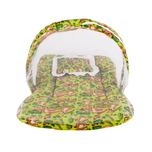 Image of Bumtum Baby Sloth Mosquito Net & Neck Throw Pillow, Baby Gadda Set for New Born