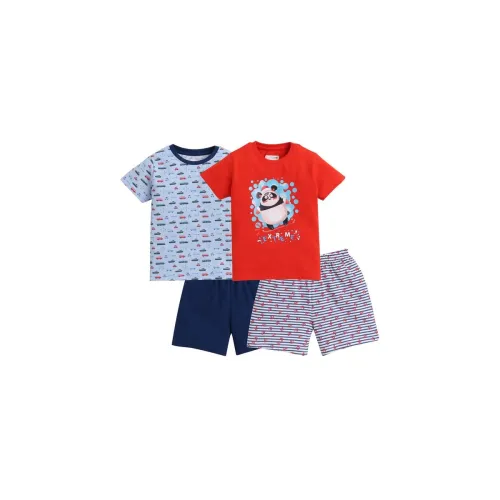 Image of BUMZEE Half Sleeve Boys T-Shirt and Shorts Set Pack of 2