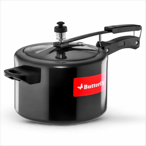 Image of BUTTERFLY FRIENDLY HARD ANODISED INNER LID COOKER, IB 5LTR
