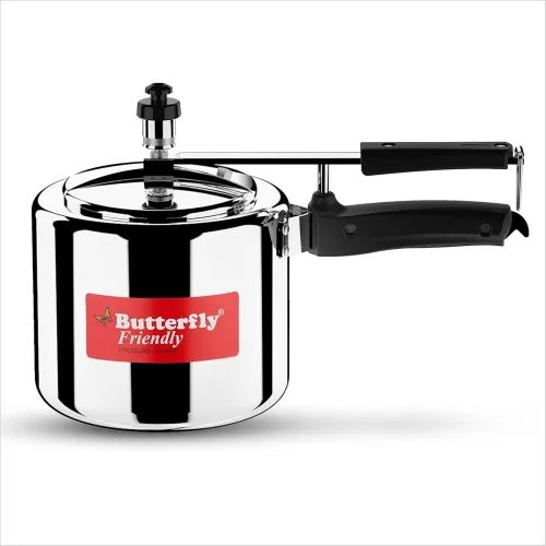 Image of Butterfly Friendly Inner Lid Aluminium Pressure Cooker 3 Liters