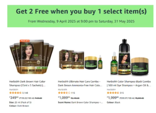 Image of Loot: Buy Products worth ₹249 in cart & Get 2 products worth ₹599 each @ Free