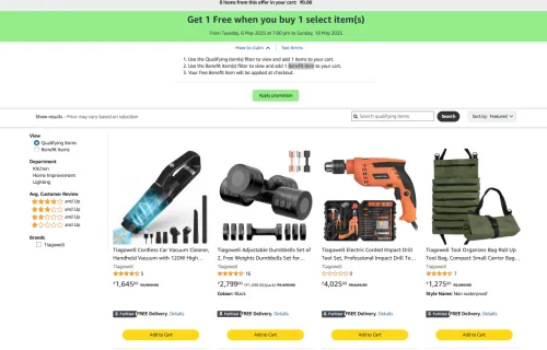 Image of Buy 1 Items of & get 1 Benefit item free
