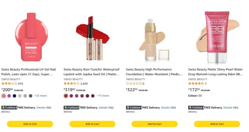 Image of Buy products worth ₹499 or more and get Swiss Beauty Natural Makeup Fixer