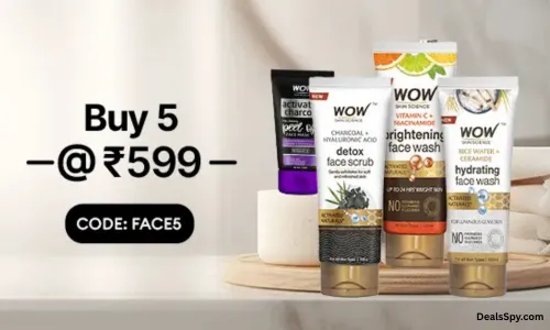 Image of Buy WoW Offer: Buy any 5 Products for just ₹599 | More Offer: DealsSpy.com