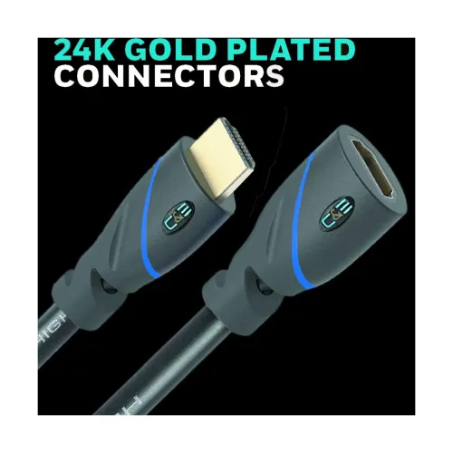 Image of C & E 1.5ft HDMI Extension Cable Male to Female