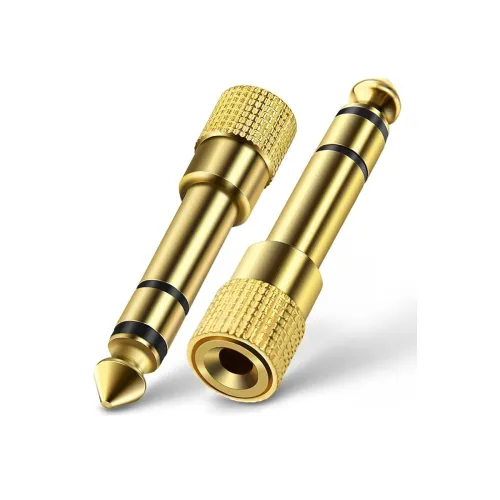 Image of C&E 3.5 mm-to-6.35 mm Stereo Jack Converter (2‑Pack)