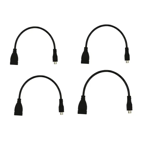 Image of C & E 4 Pack-OTG Cable Male Micro USB to Female USB OTG AdaptrStraight