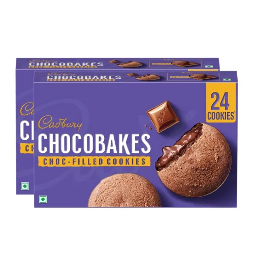 Image of Cadbury Chocobakes ChocFilled Chocolate Cookies, 300 Grams (Pack of 2)