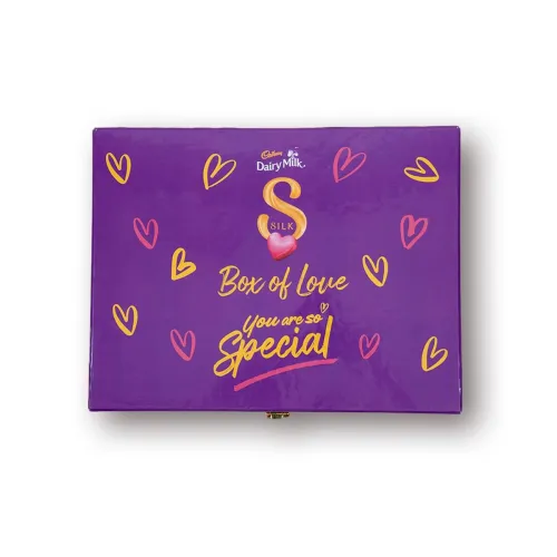 Image of Cadbury Dairy Milk Silk Assorted Valentine's gift Chocolates Box of Love with Photo Frame, 394 g