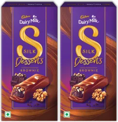 Cadbury Dairy Milk Silk Desserts Brownie Chocolate Bars (2 x 140 g)