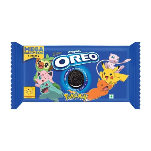 Image of Cadbury Oreo Vanilla Creme Sandwich Biscuit Mega Pack