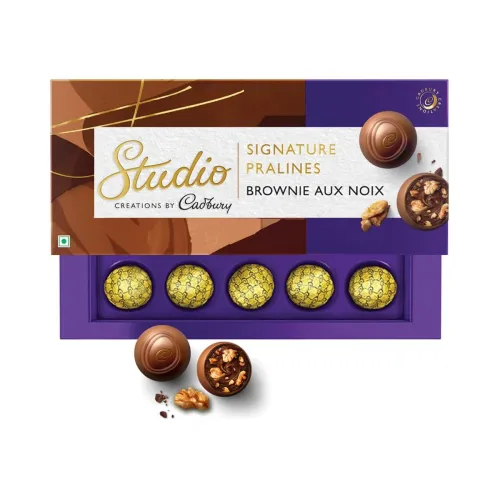 Image of Cadbury Studio Signature Pralines - Brownie Aux Noix Chocolate, 130 g