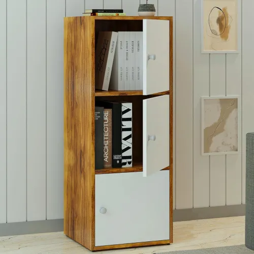 Image of Callas 3-Tier Wooden Storage Cabinet 