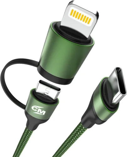 Image of Callmate 2-in-1 Cable 65W with Type C and Lightning Devices,