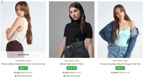 Image of CALVIN KLEIN JEANS Women Tank Top up to 51% Discount 