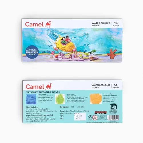 Image of Camel Student Water Color Tube - 5ml, 14 Shades