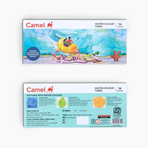 Image of Camel Student Water Colour Tubes - 14 Shades