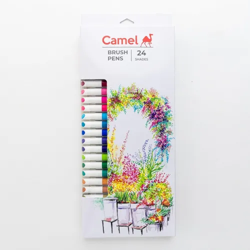 Image of Camlin Brush Pens|24 Shades|Multicolor