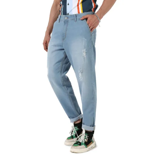 Image of Campus Sutra Men Denim Regular Fit Jeans