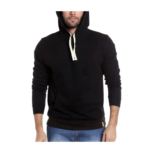 Image of Campus Sutra Men's Solid Regular Fit Sweatshirt with Hoodie for Winter Wear | Full Sleeve | Cotton Sweatshirt | Casual S