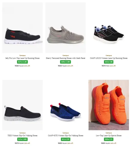 Image of Campus women's shoes starting @ ₹560