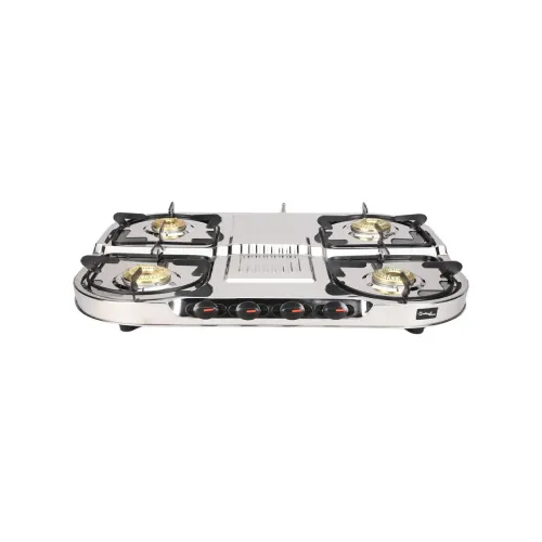 Image of Candes Stainless Steel 4 Burners Manual Gas Stove