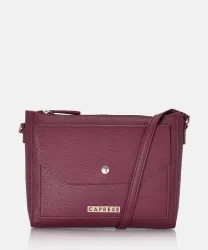 Caprese Maroon Women Sling Bag
