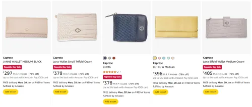 Image of Caprese Women's Wallet minimum 70% Discount