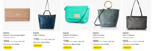 Image of Caprese Women's Handbags Minimum 80% discount