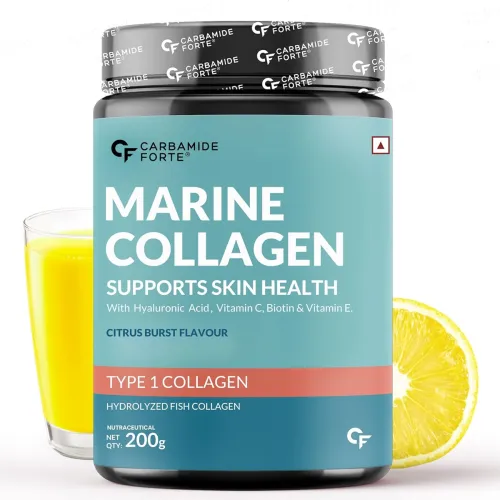 Image of Carbamide Forte Marine Collagen Supplements for Skin & Hair | Marine Collagen Powder for Women & Men |.