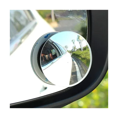 Image of CarFrill HD Glass Frameless Round Mirror Pack2