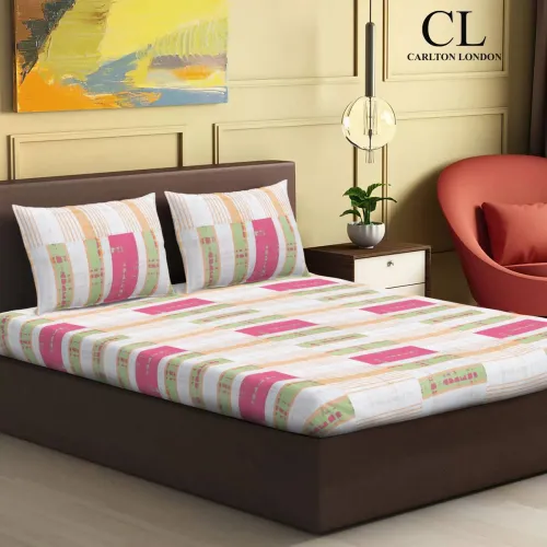 Image of CARLTON LONDON Cotton Double Bedsheet