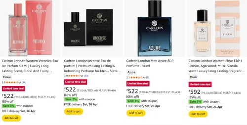 Image of Carlton London Perfums Minimum 65% Discount