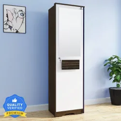 CARLTON LONDON PHOENIX Engineered Wood 1 Door Wardrobe with Mirror