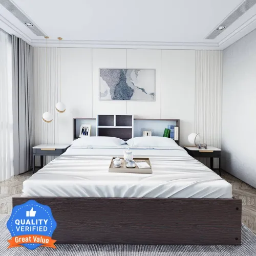 Image of CARLTON LONDON Symphony Engineered Wood Queen Box Bed