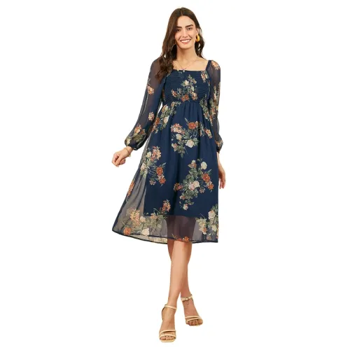 Image of Carlton London Women's A-Line Knee Length Dress