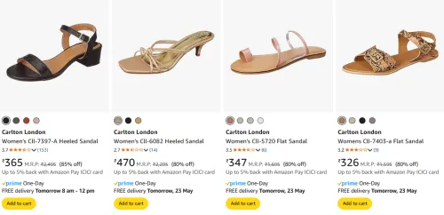 Image of Carlton London Women's Footwear at minimum 80% Discount
