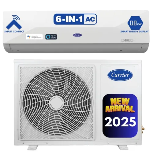Image of Carrier 1 Ton 5 Star Wi-Fi Smart Flexicool Inverter Split AC