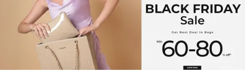 Image of Cartlon London Black Friday Sale Offer: Min. 60 to 80% Discount on Branded Women handbags