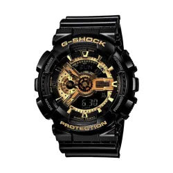 Casio G-Shock GA-110GB-1ADR Black & Gold Analog-Digital Dial Black Resin Strap Mens Watch