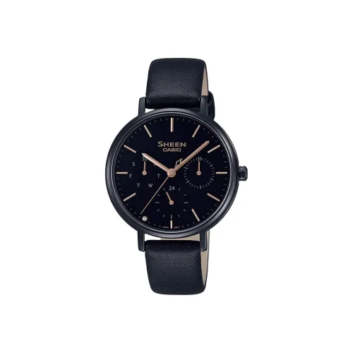 Image of Casio Sheen Analog Black Dial Women's Watch