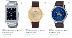 Casio Wrist Watches Minimum 40% Discount + Extra 20% Discount on Payment Page