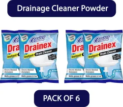 caster drainex Drain Cleaner Powder 50 g pack of 6