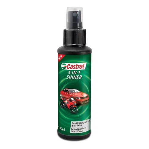 Image of Castrol 3-in-1 Shiner for Bikes and Cars (100ML)