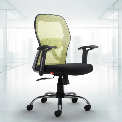 Image of CELLBELL Taurus Mid Back Comfortable Mesh Office Arm Chair 